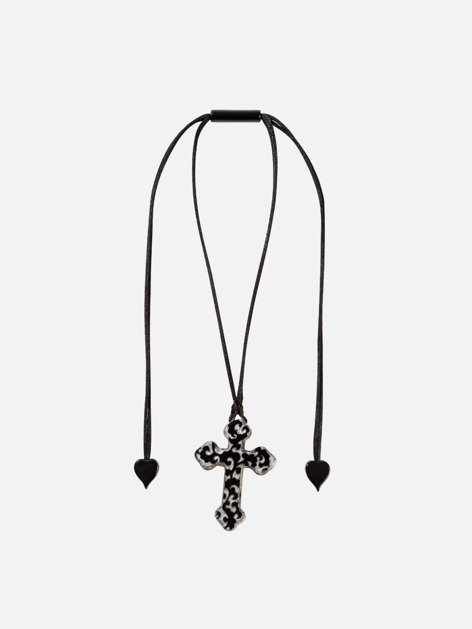 Baroque Silver Cross Necklace | Cathy Allan Ladieswear