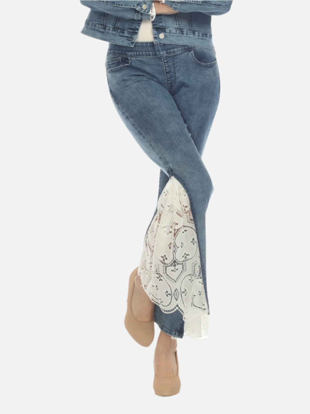 Brooke Eyelet Insert Pull On Jean