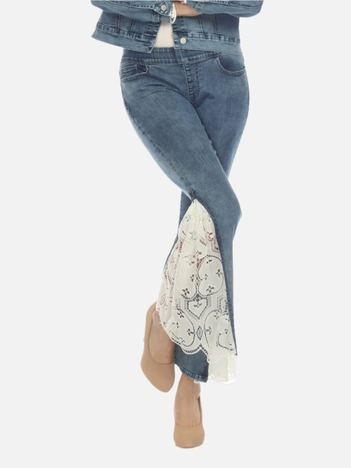 Brooke Eyelet Insert Pull On Jean