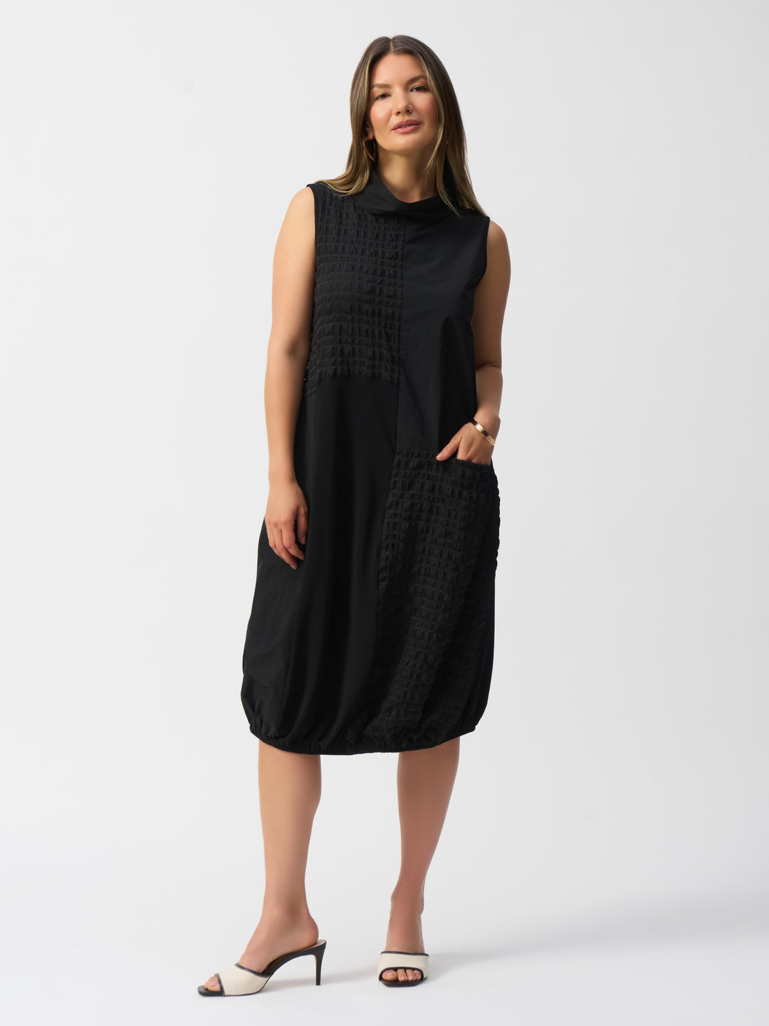Bubble Jacquard Cocoon Dress
