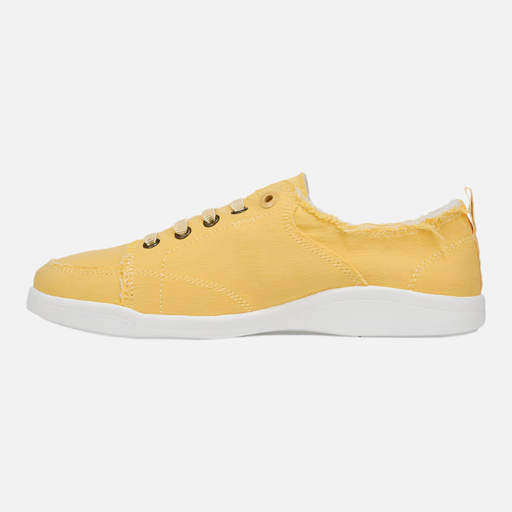 Butter Yellow Pismo Lace Up Sneaker