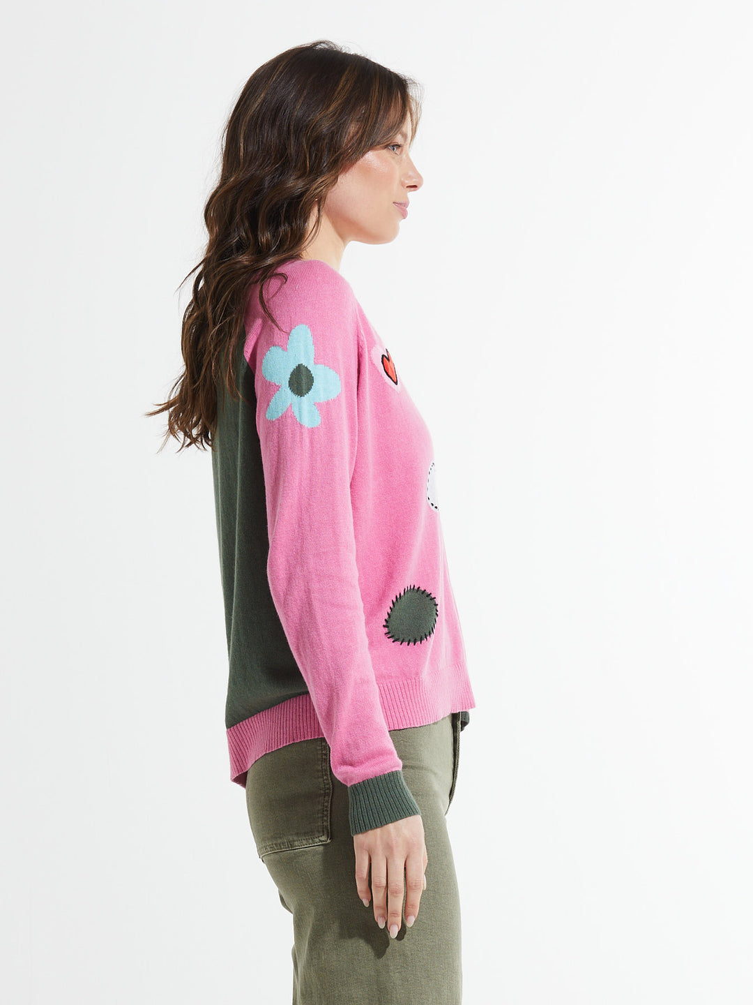 Candy Flowers and Spots Sweater