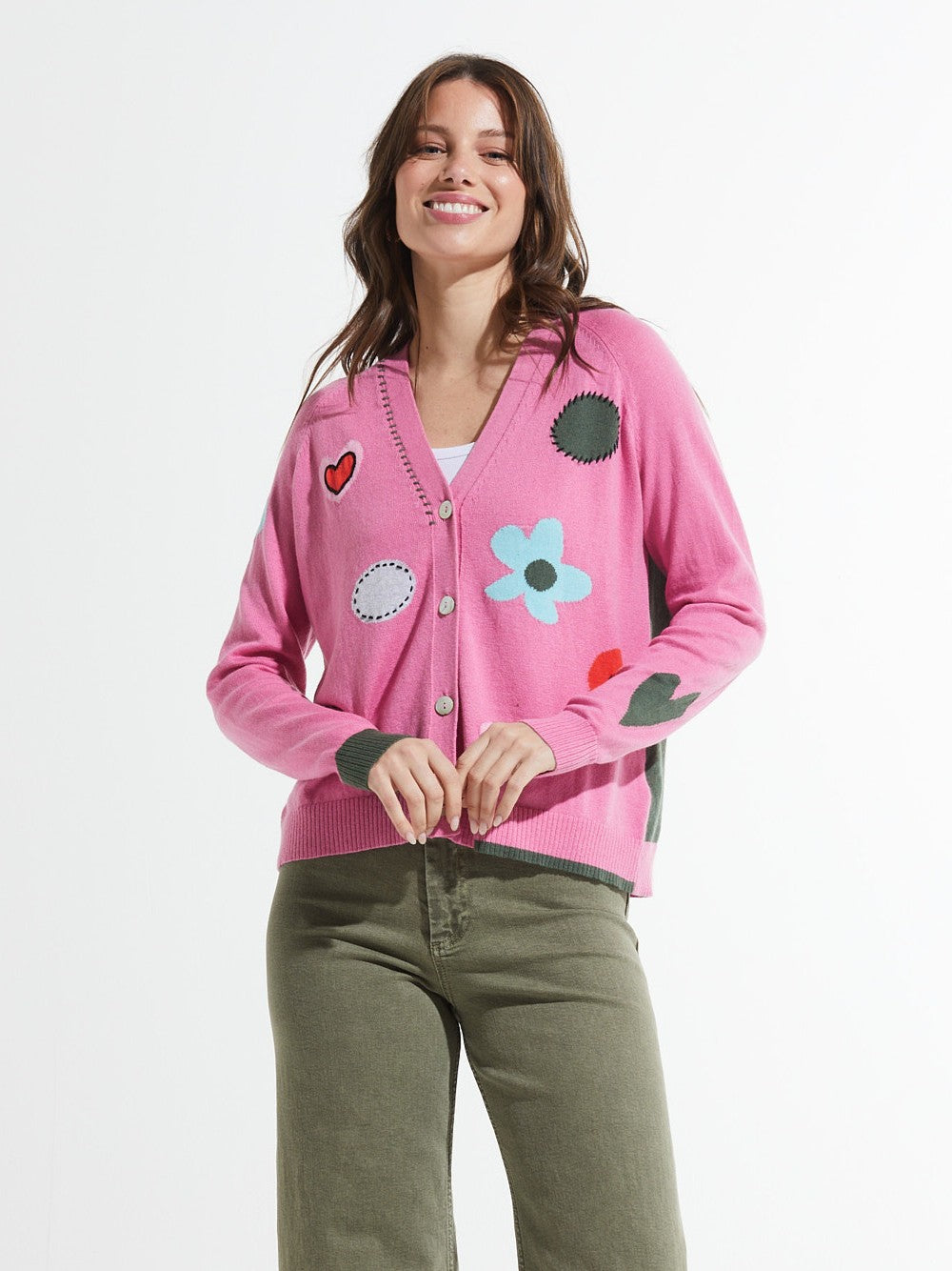 Candy Flowers and Spots Sweater