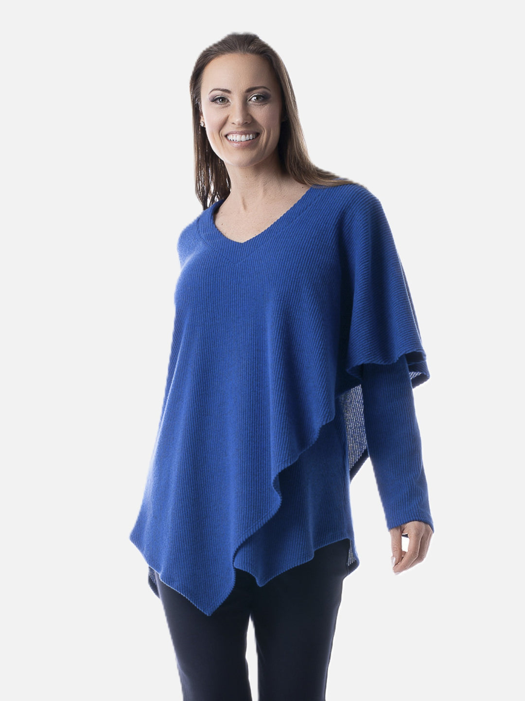 Cobalt Cozy Groove Asymmetrical Overlay Top