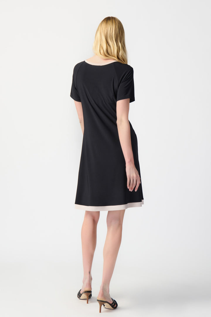 Colour Block Short A-Line Dress