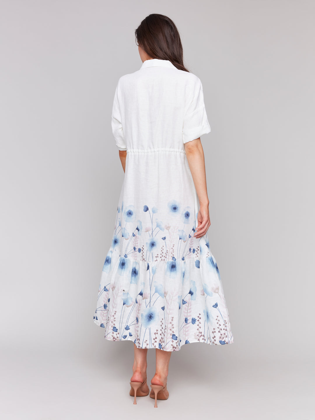 Field Flowers Print Duster Maxi Dress