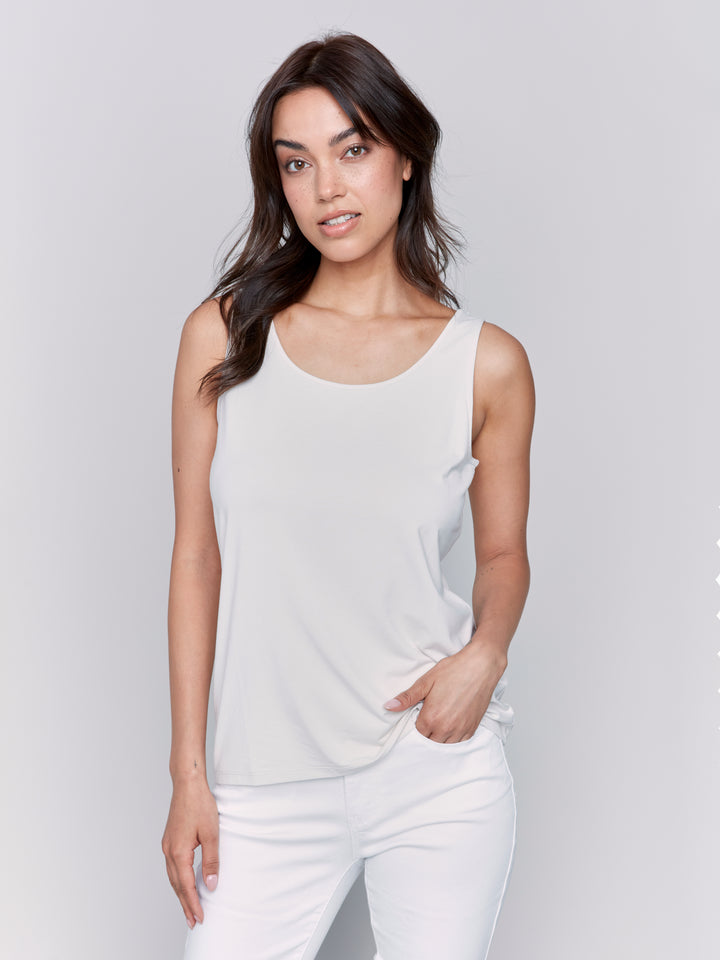 Greige Reversible Bamboo Cami