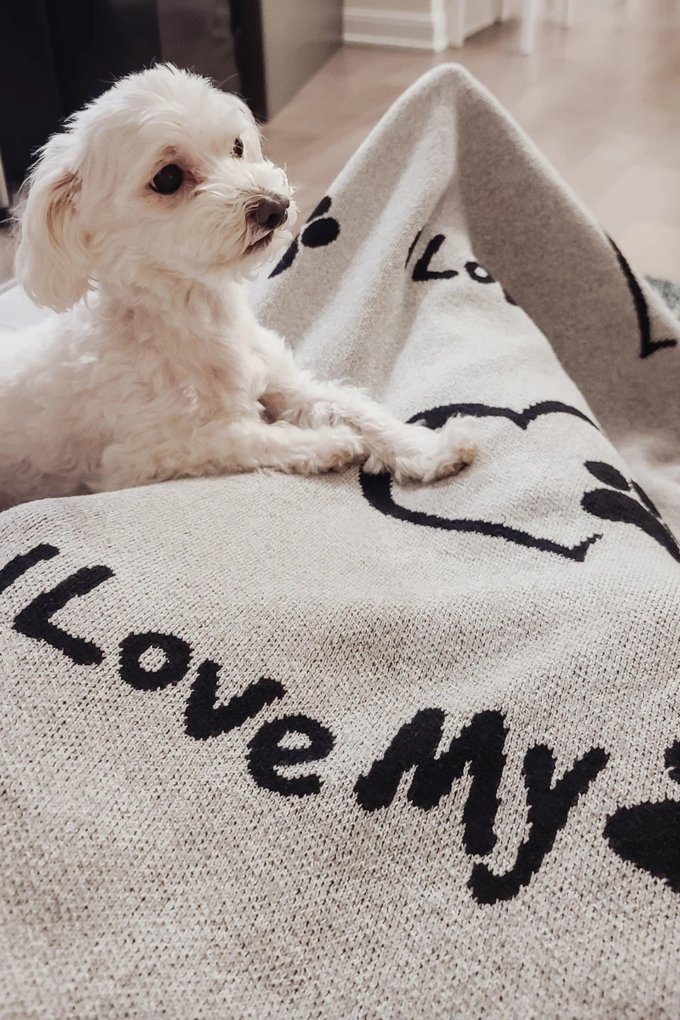 I love My Pet Bobbie Paw Blanket