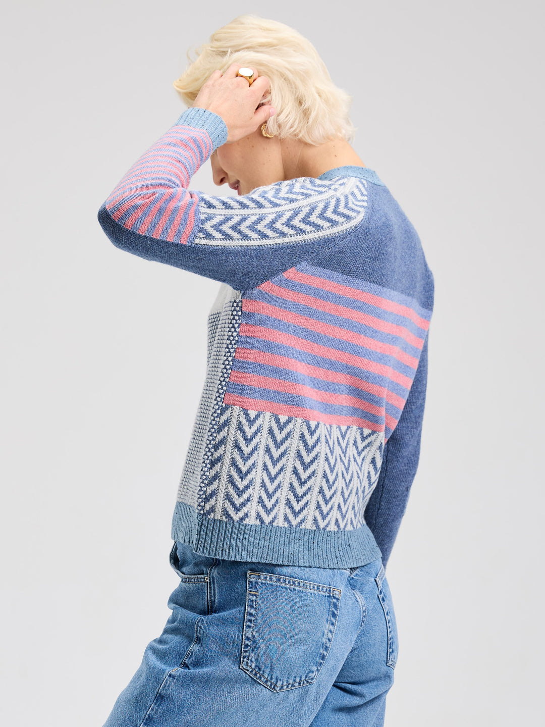 Jean Textured Cardi