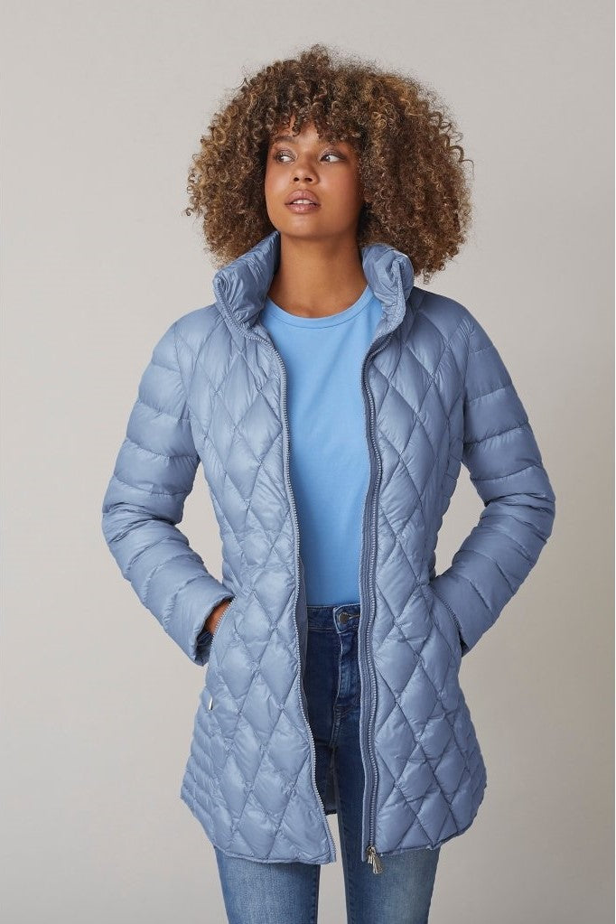 June Diamond Quilted Lightweight Down Jacket