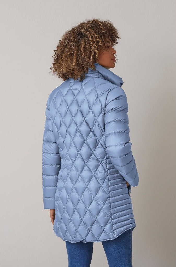 June Diamond Quilted Lightweight Down Jacket