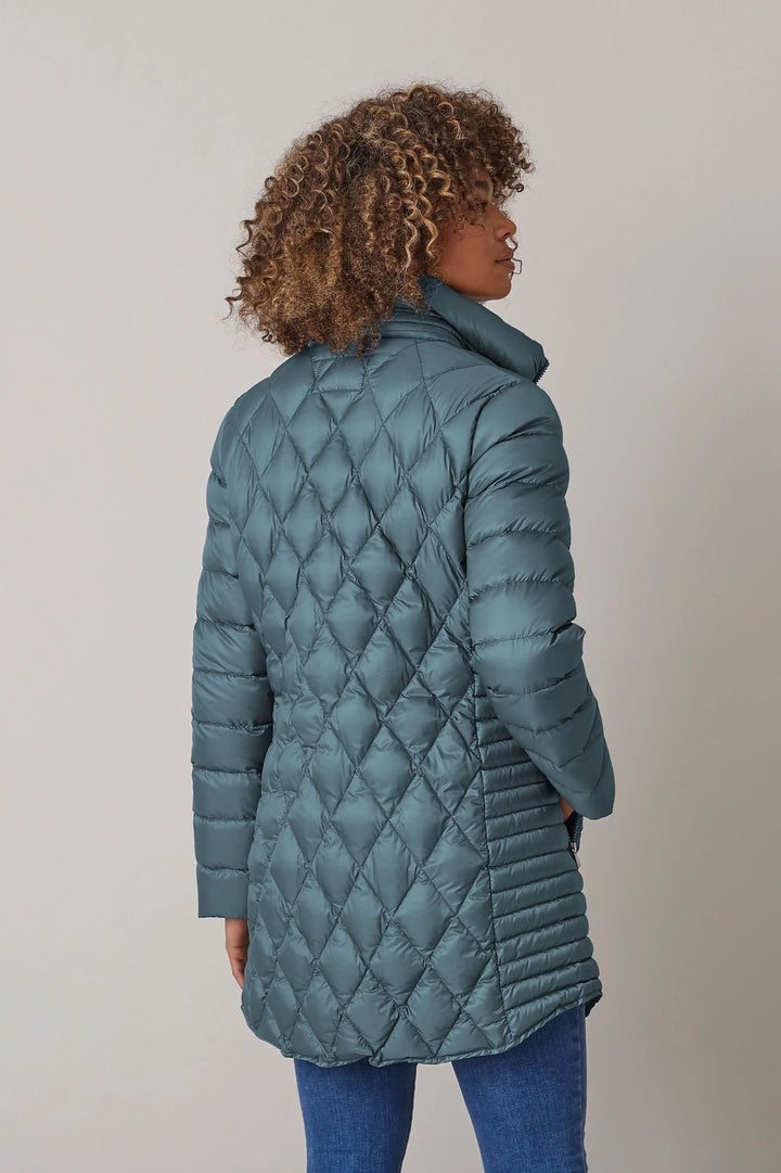 June Diamond Quilted Lightweight Down Jacket