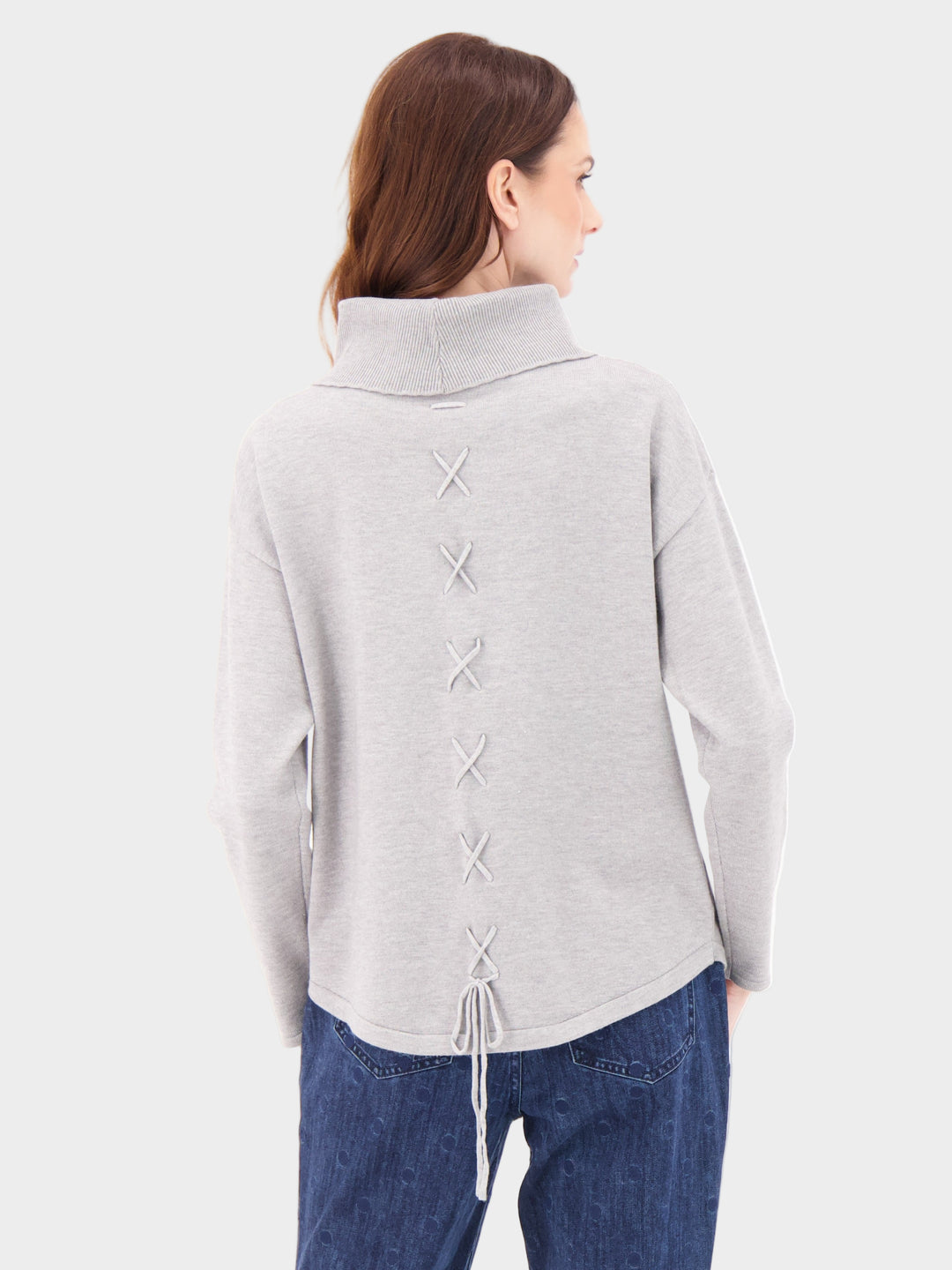 Lady Boss Cowl Neck Sweater