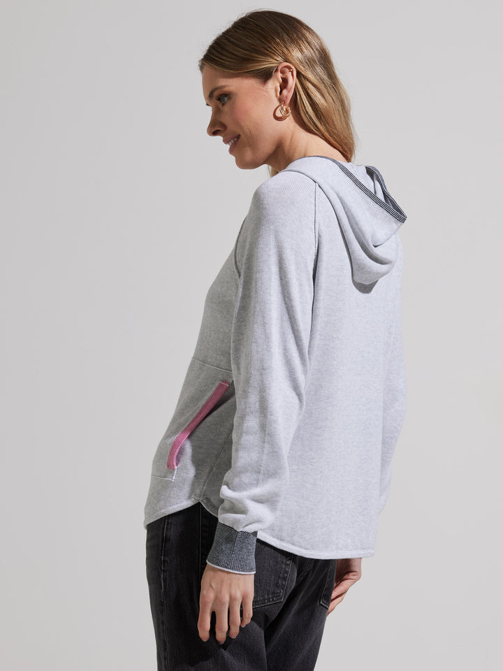 Light Marl Chunky Cotton Hoodie