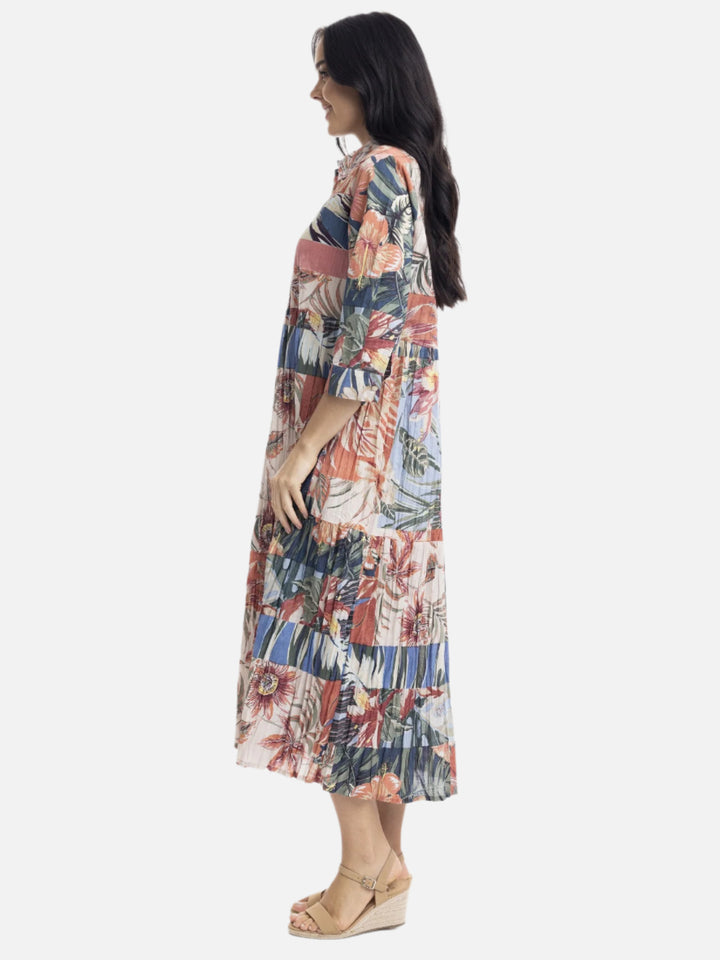 Luzon Tiered Shirt Dress