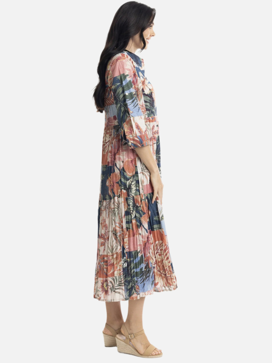 Luzon Tiered Shirt Dress
