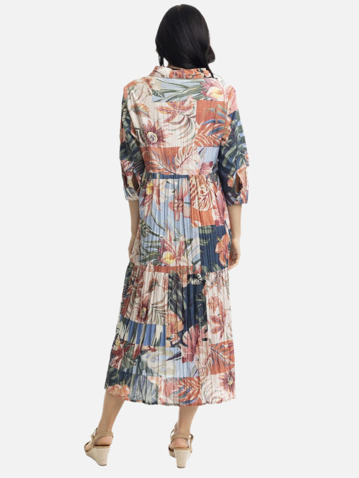 Luzon Tiered Shirt Dress