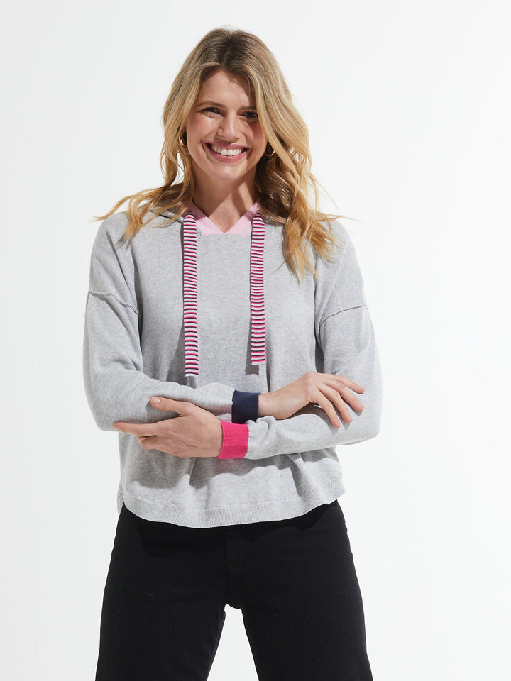 Marl Fun Hoodie Sweater