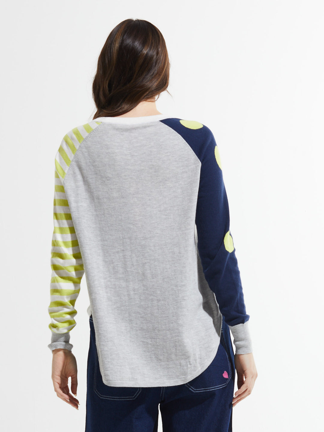 Marl Spots and Stripes Sweater