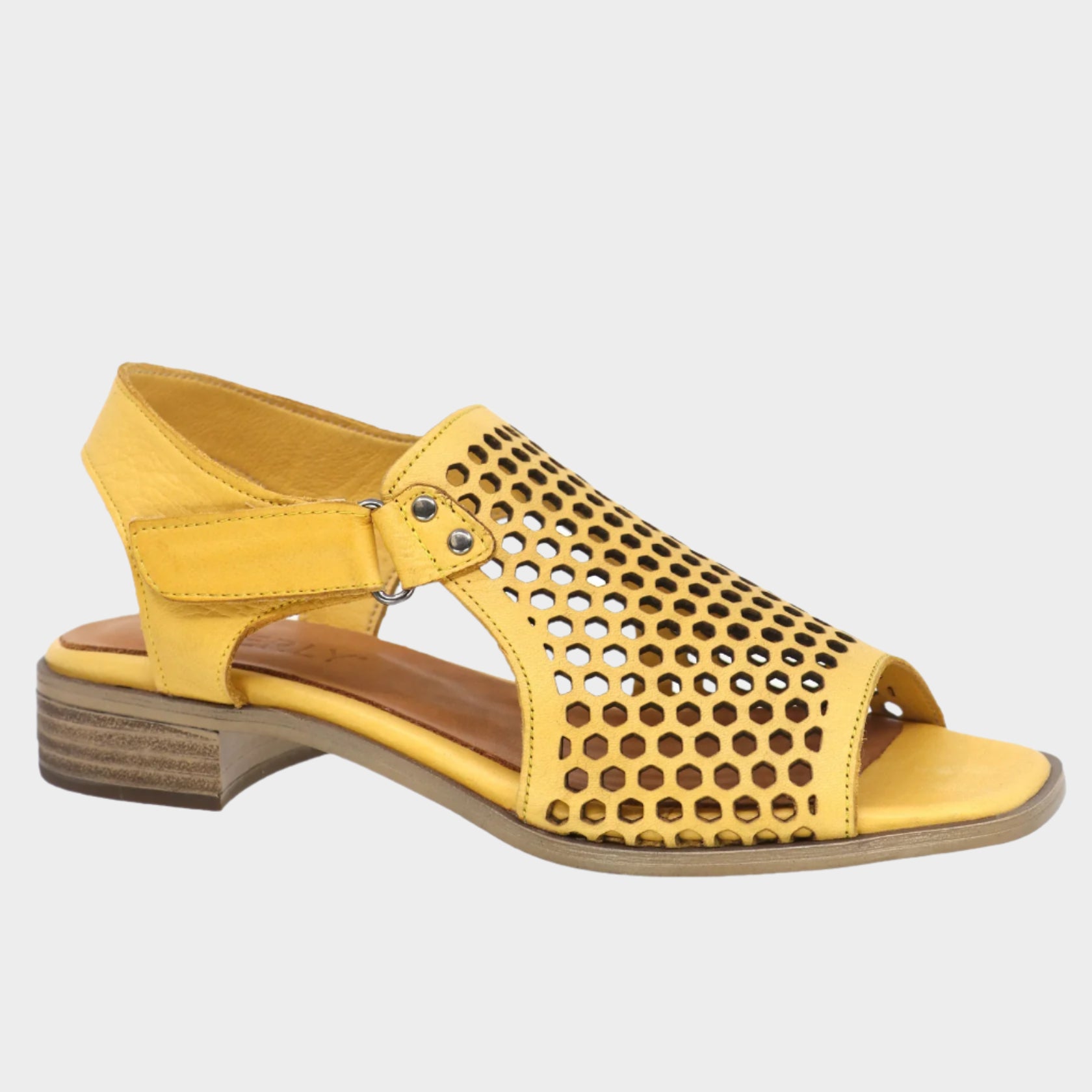 Mustard Leather Tessa Shoe Cathy Allan Ladieswear 11 Mustard