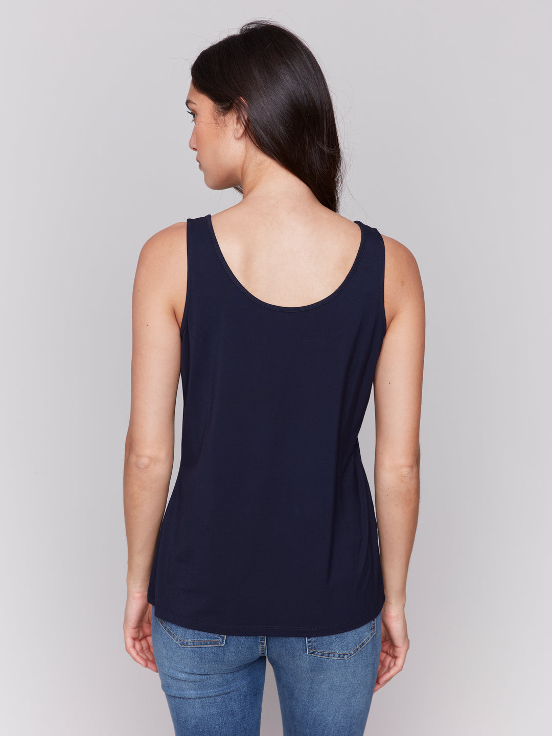 Navy Reversible Bamboo Cami