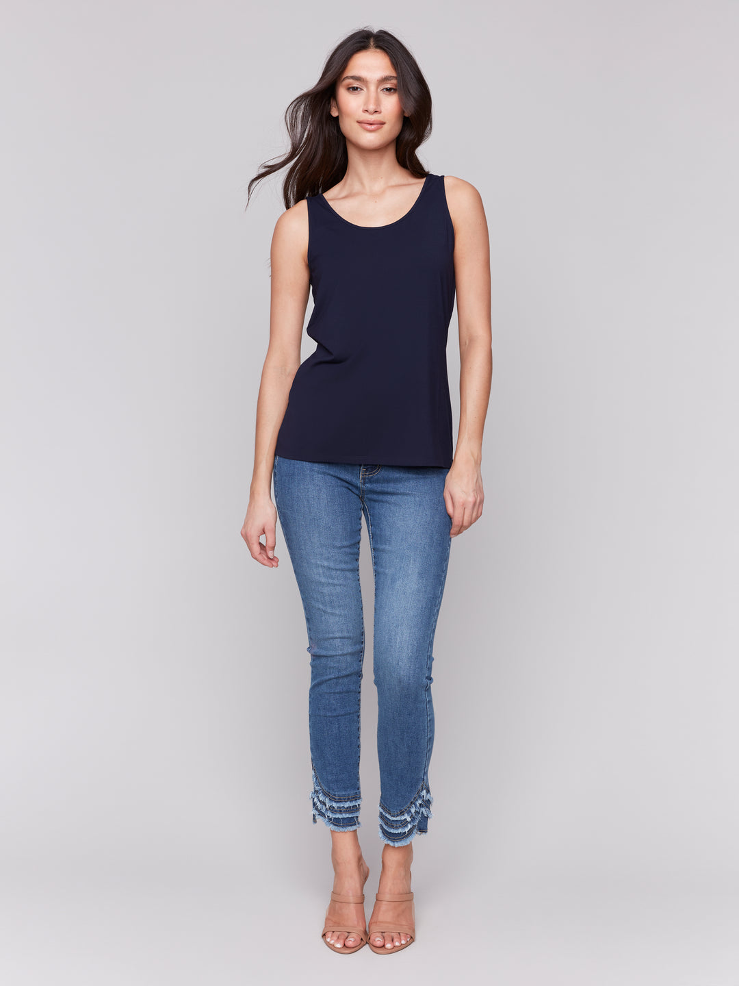 Navy Reversible Bamboo Cami
