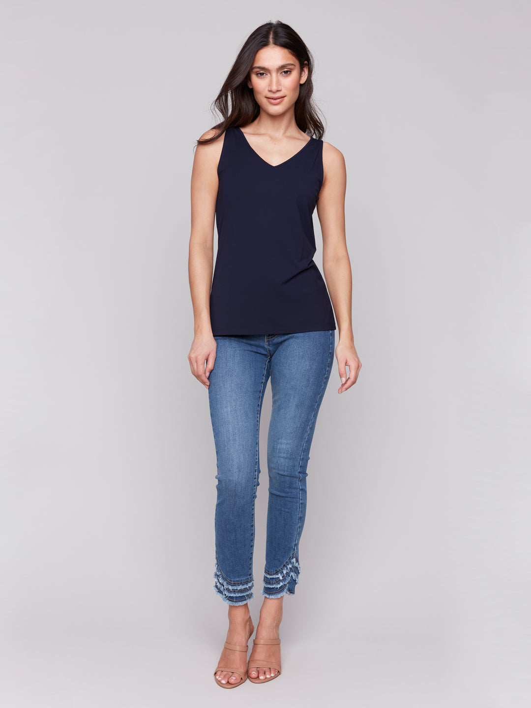 Navy Reversible Bamboo Cami