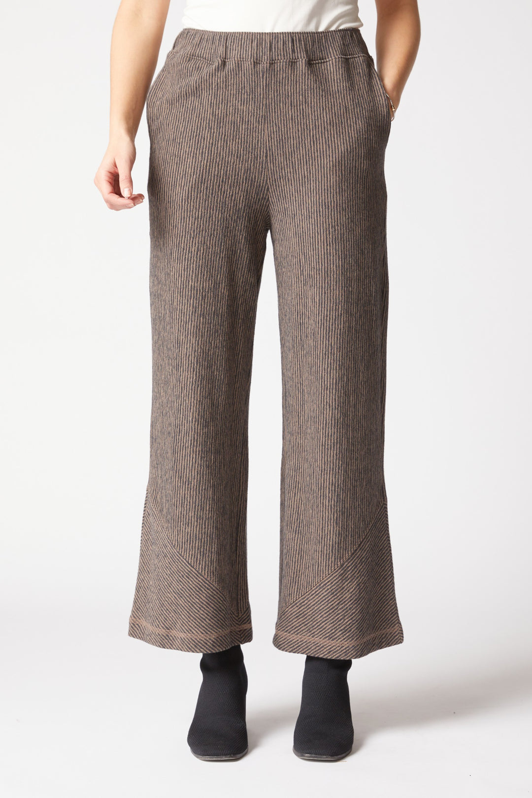 Pasadena Stripe Truffle Veranda Pant