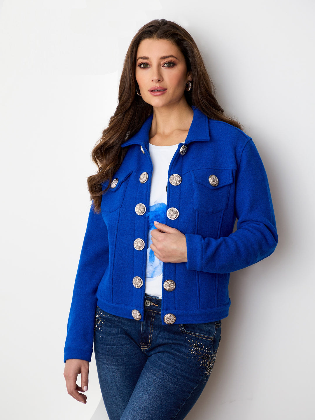 Royal Boucle Gold Button Jacket