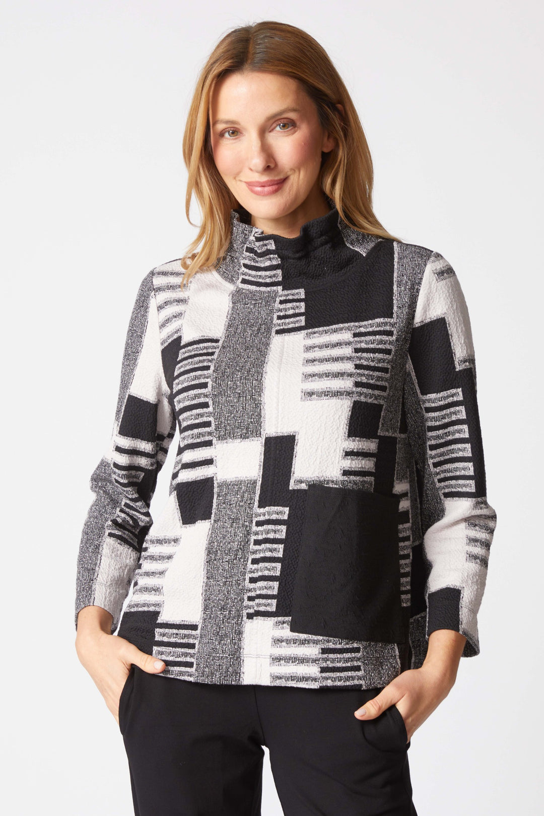 Square One Dove Pullover Top