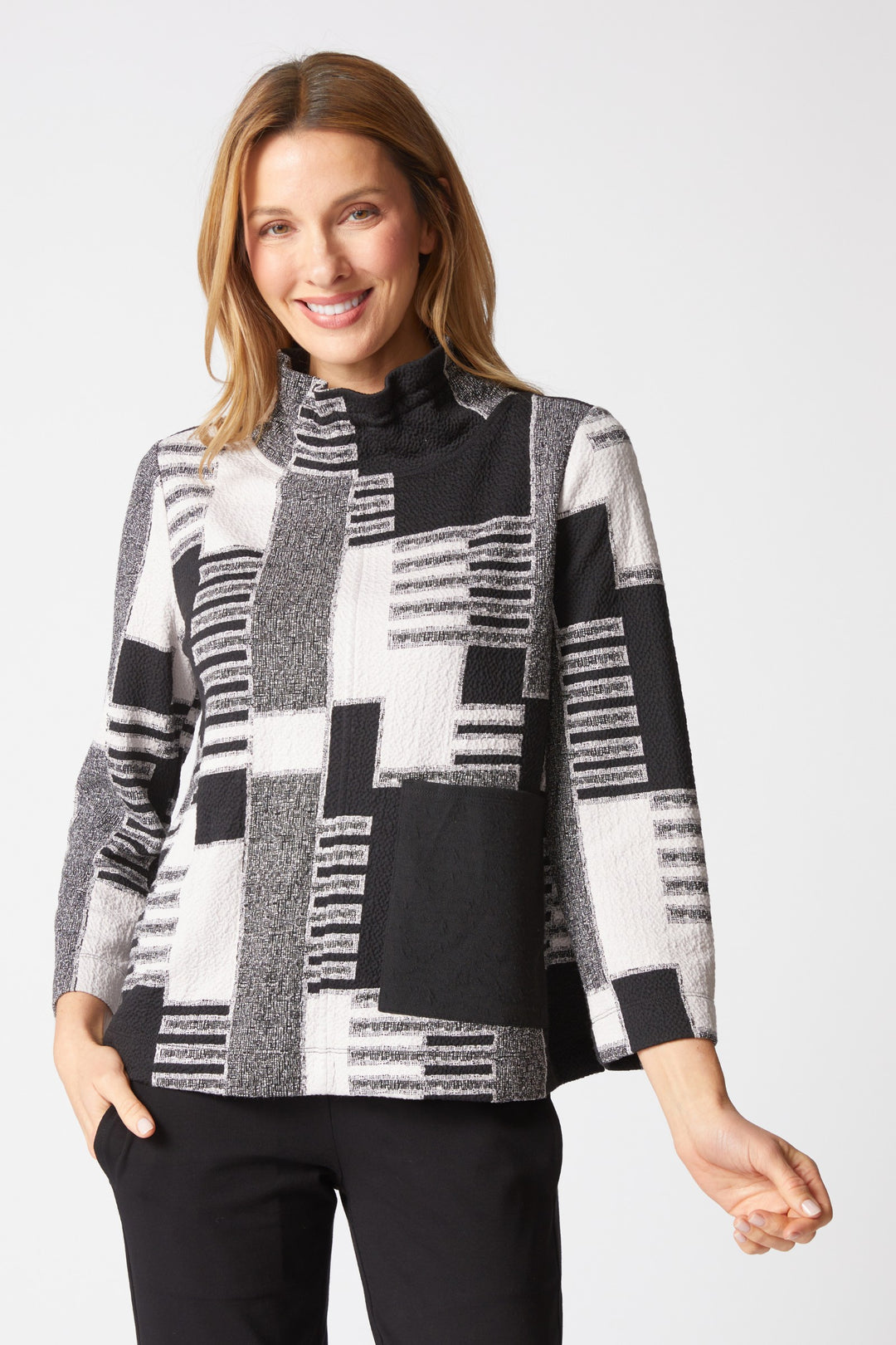 Square One Dove Pullover Top