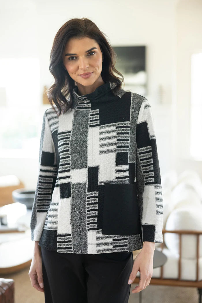 Square One Dove Pullover Top