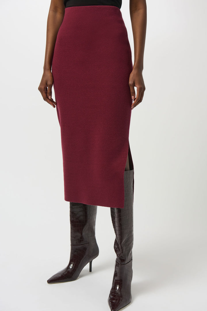 Sweater Knit Midi Pencil Skirt