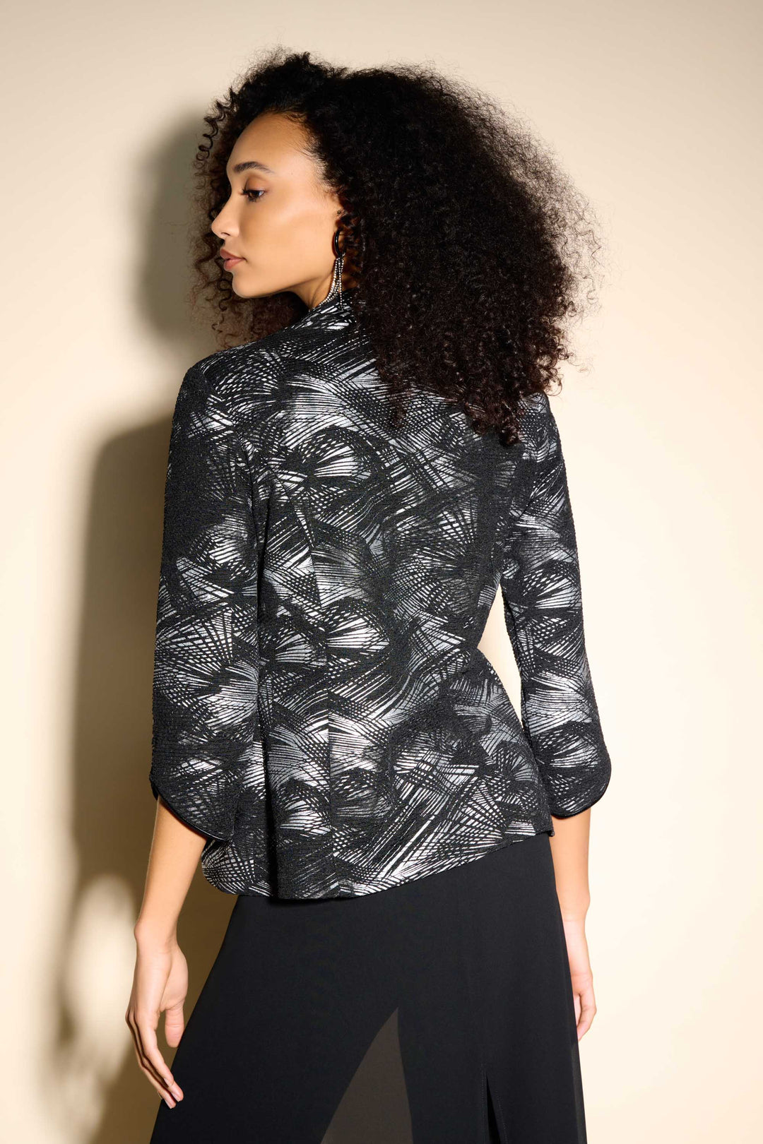 Textured Black and Silver Twin Set
