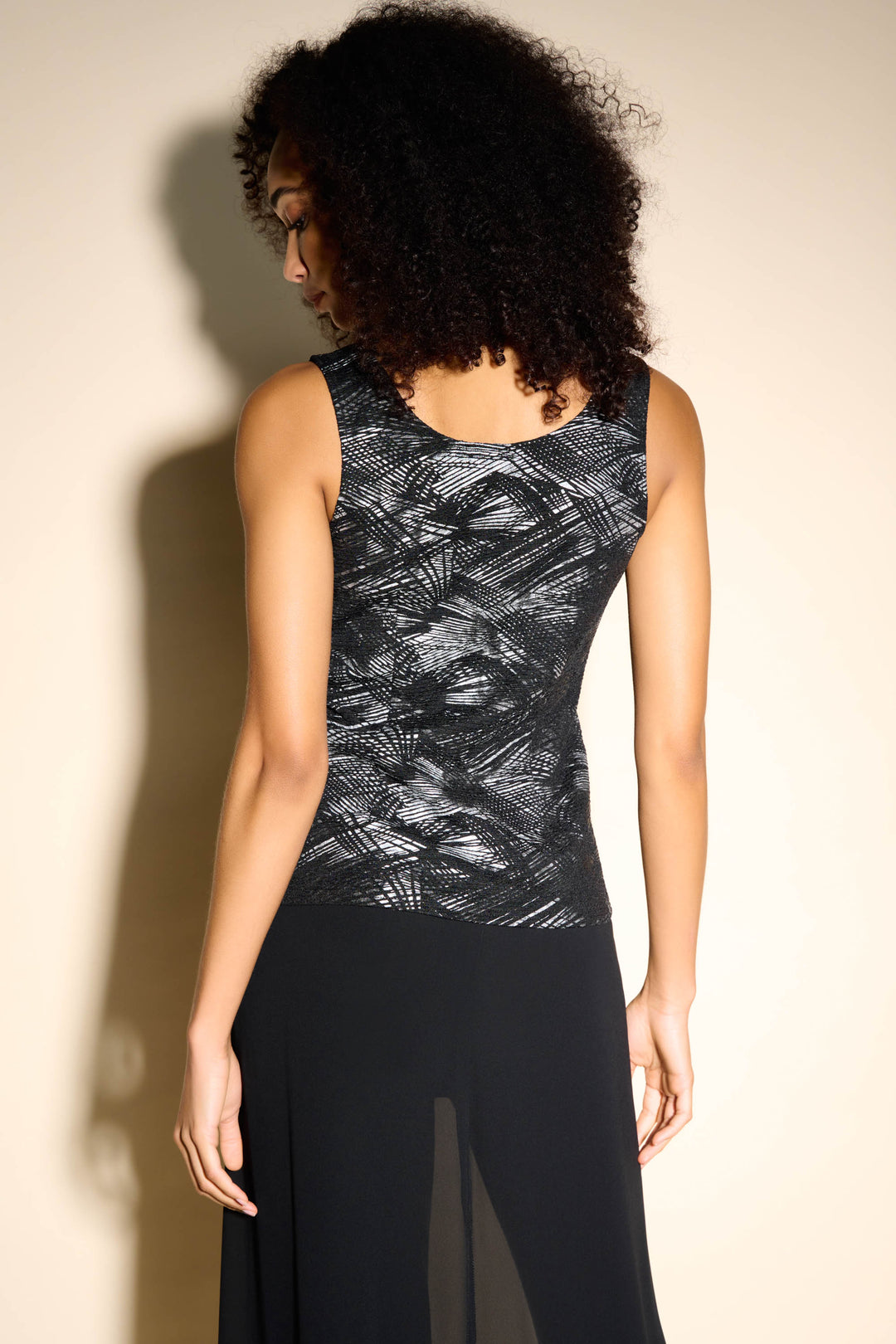 Textured Black and Silver Twin Set