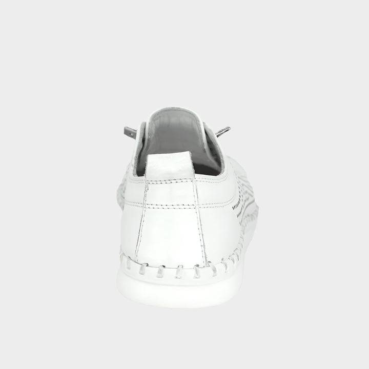 White Leora Leather Sneaker