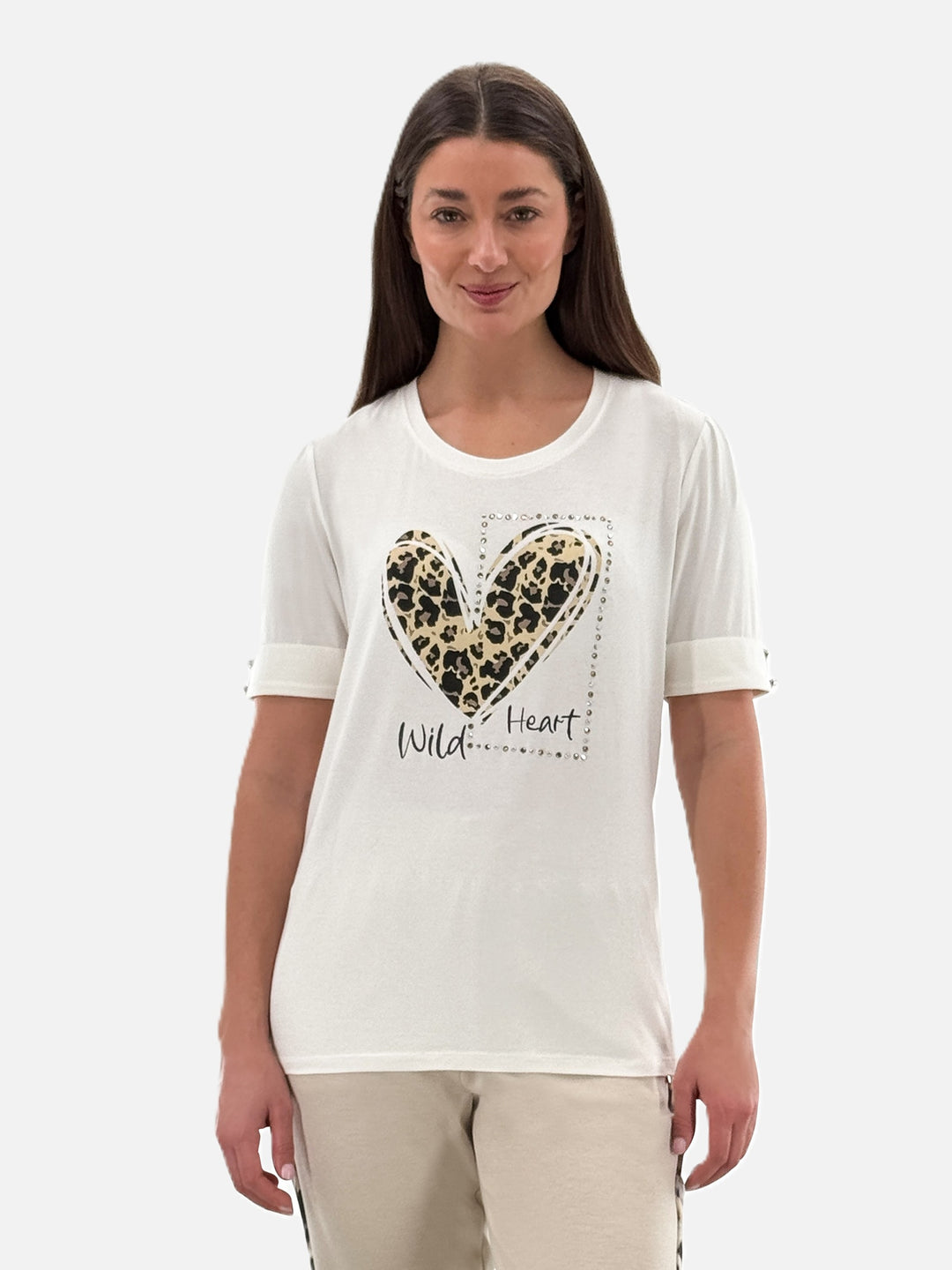 Wild Heart Off White Tee