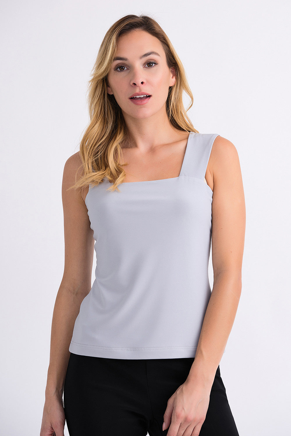 Joseph Ribkoff Essential Square Neck Cami grey front