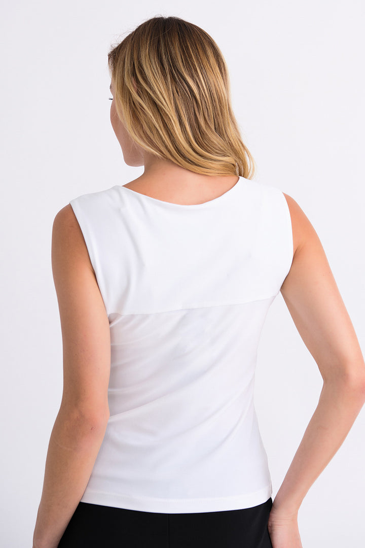 Joseph Ribkoff Essential Square Neck Cami back white