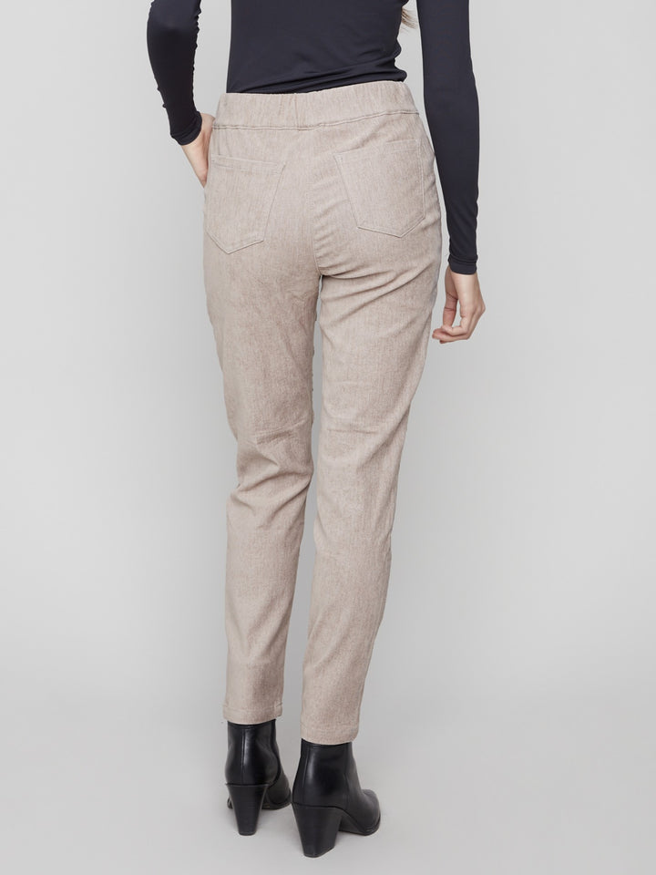 Almond Baby Cord Jogger Pant