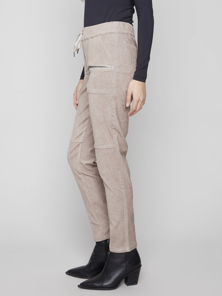 Almond Baby Cord Jogger Pant