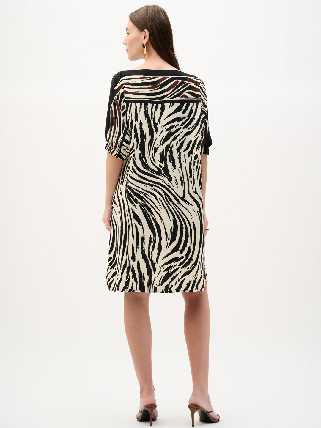 Animal Print Boatneck Shift Dress