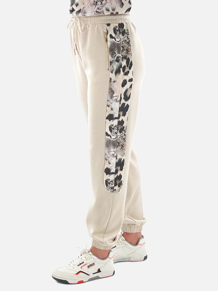 Animal Print Embellished Pant