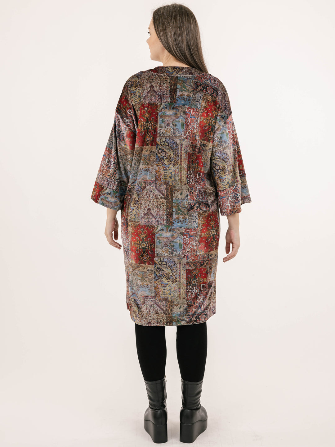 Anne Velvet Persian Print Cardigan