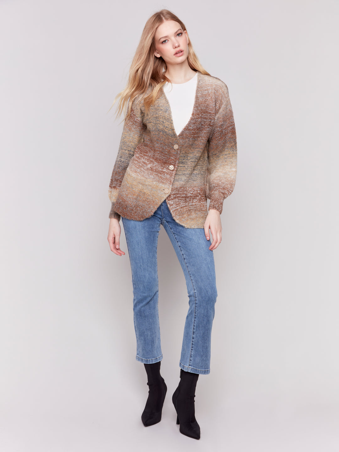 Autumn Boucle Knit Cardigan