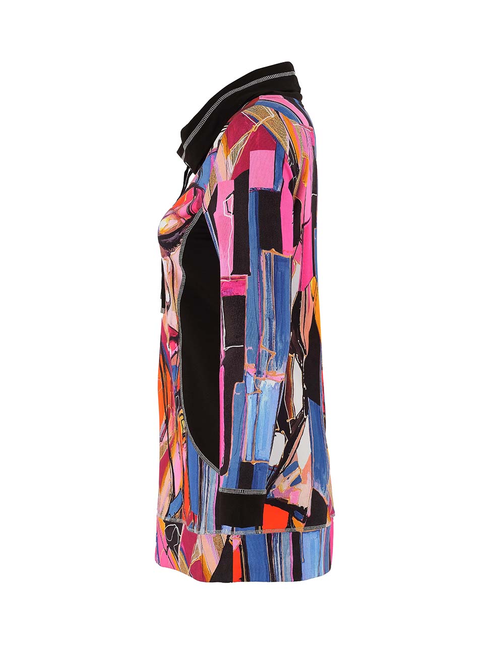 Baisti Face Print Tunic Top