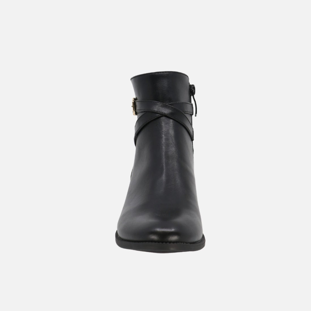 Becka Black Crossover Strap Boot