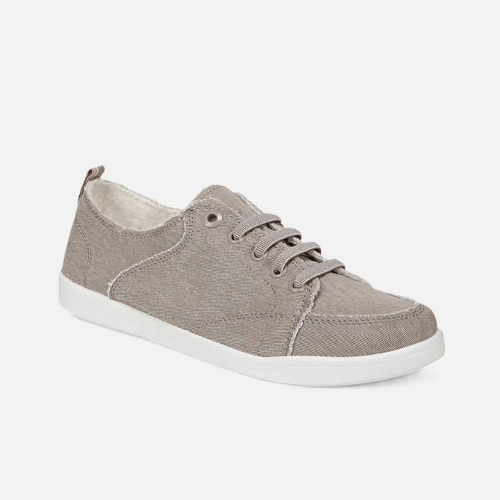 Beige Denim Pismo Lace Up Sneaker