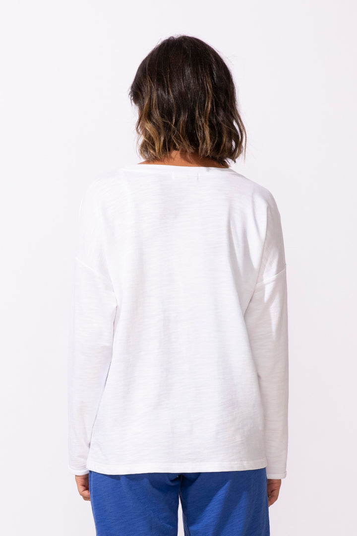 Bicycle Print Terry Pullover