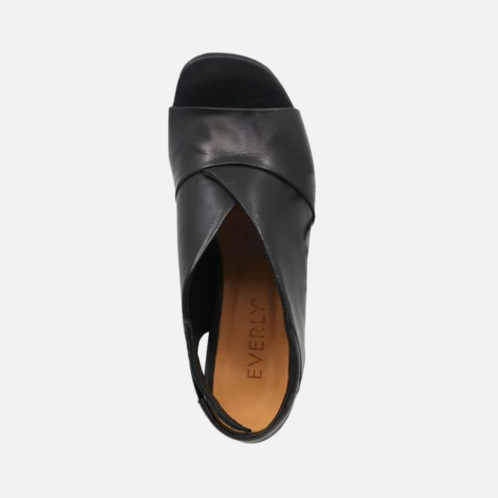 Black Chelsea Leather Sandal